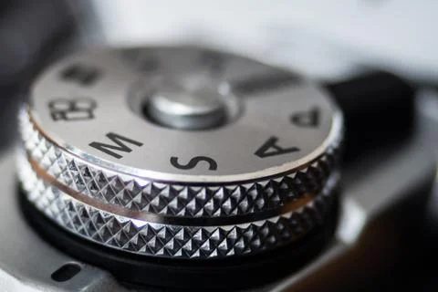 Manual mode on a camera Stock Photos