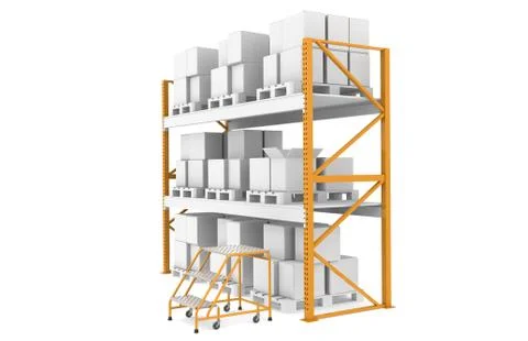 Manual Picking and Packing Stock Illustration