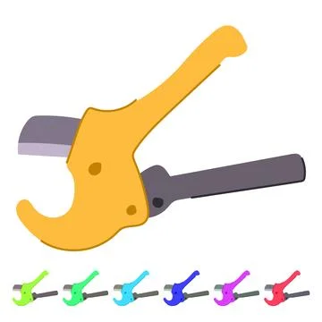 Manual pipe cutter vector cartoon graphic Stock Illustration