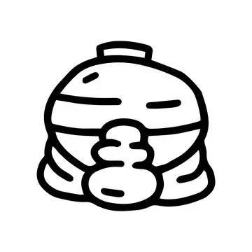 Manual point massager line vector doodle simple icon Stock Illustration