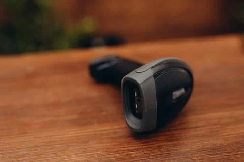 The manual scanner of bar codes. 写真素材