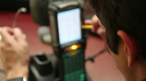 Manual Scanner setting Stock Footage 10559176