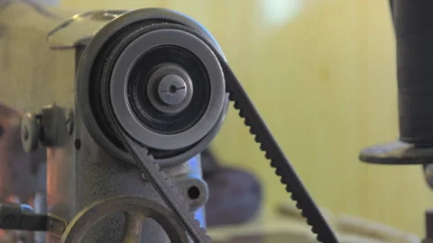 Manual sewing machine working Video stock 147546657