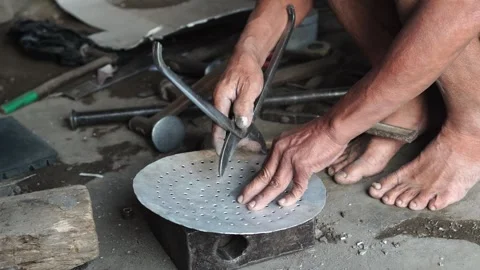 Manual tool maker's workshop Video stock 267720072