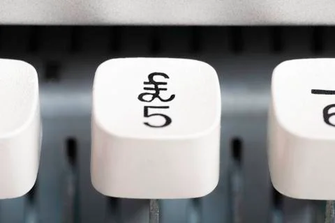 Manual Typewriter Cap Key Stock Photos