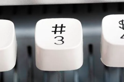 Manual Typewriter Cap Key Stock Photos