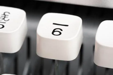 Manual Typewriter Cap Key Foto stock