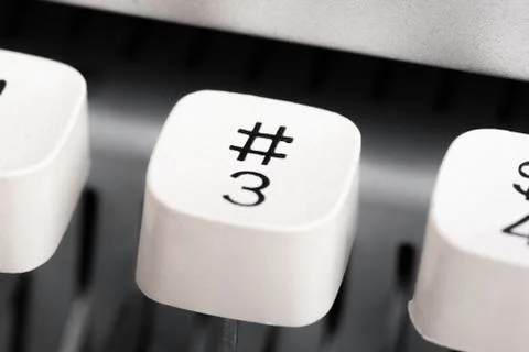 Manual Typewriter Cap Key Stock Photos