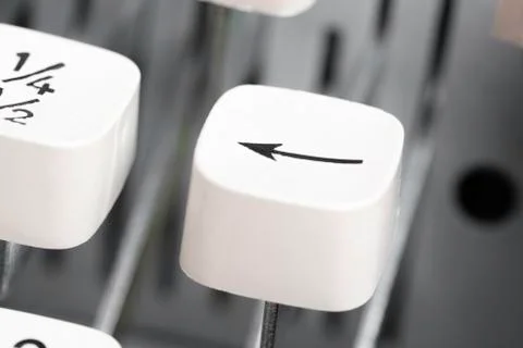 Manual Typewriter Key Cap Stock Photos