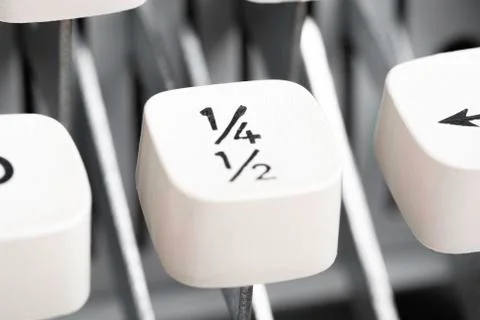 Manual Typewriter Key Cap Stock Photos