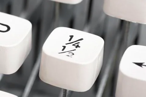 Manual Typewriter Key Cap Stock Photos