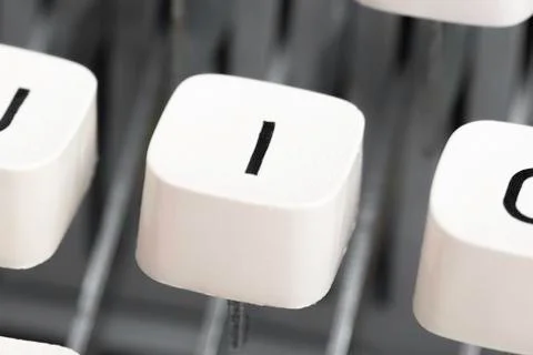 Manual Typewriter Key Cap Stock Photos