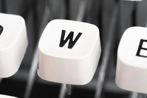 Manual Typewriter Key Cap Stock Photos