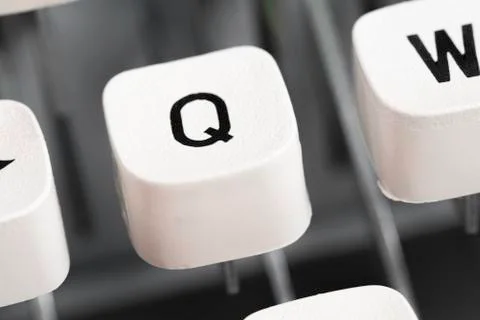 Manual Typewriter Key Cap Stock Photos