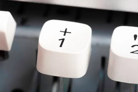 A Manual Typewriter Key Stock Photos