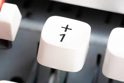 A Manual Typewriter Key Foto stock
