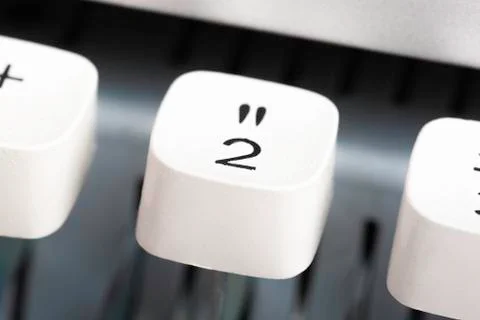 A Manual Typewriter Key Stock Photos