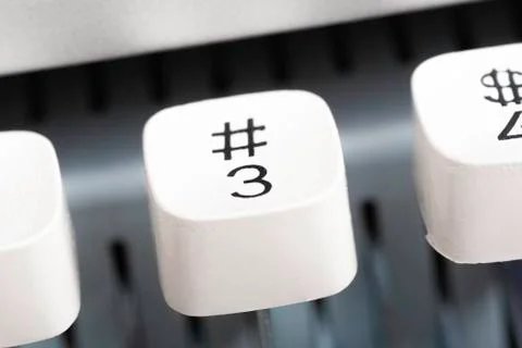 A Manual Typewriter Key Stock Photos