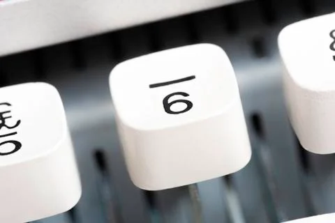 A Manual Typewriter Key Stock Photos