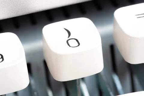 A Manual Typewriter Key Stock Photos