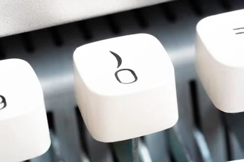 A Manual Typewriter Key Stock Photos