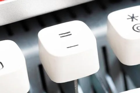 A Manual Typewriter Key Foto stock