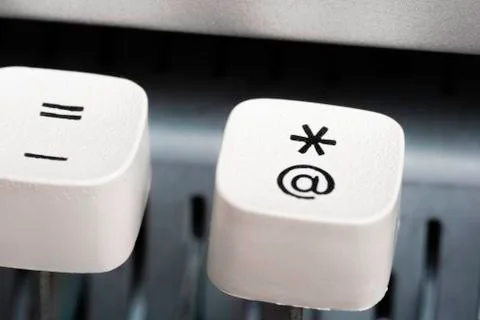 A Manual Typewriter Key Stock Photos
