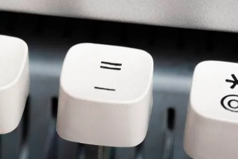 A Manual Typewriter Key Stock Photos