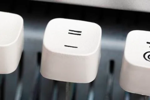 A Manual Typewriter Key Stock Photos