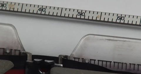 Manual Typewriter - Retro - Typing the Text "Chapter One" Stock Footage 91793512