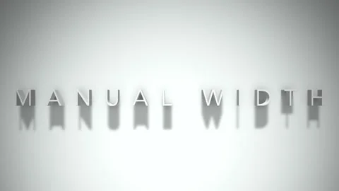 Manual width 3D title animation with shadows on a white background Stock Footage 298001993