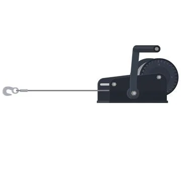 Manual winch Stock Illustration