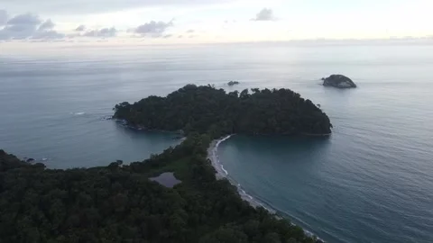 MANUEL ANTONIO BEACH DRONE 4K Stock Footage 158582359