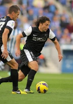 Manuel Iturra of Malaga CF Stock Photos