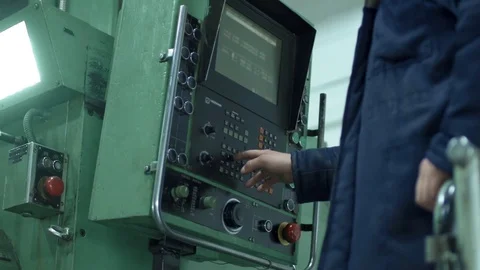 Manufactory console in slow motion Stock Footage 82743726