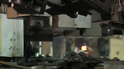 Manufacture of chains Stock Footage 1806312