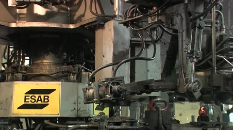 Manufacture of chains Stock Footage 1806332