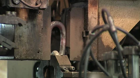 Manufacture of chains Stock Footage 1806350