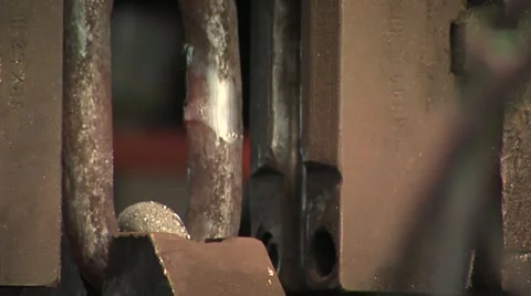 Manufacture of chains Stock Footage 1806365