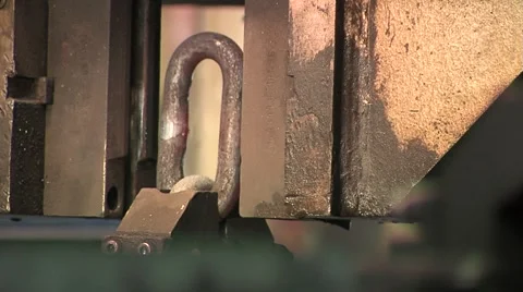Manufacture of chains Stock Footage 1806390