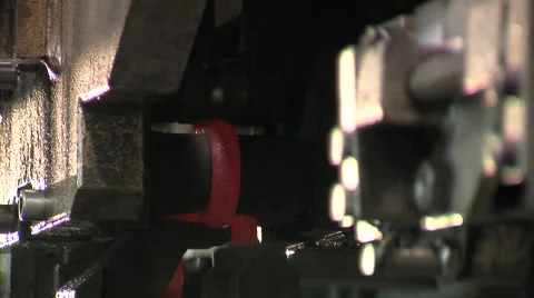 Manufacture of chains Stock Footage 1806462