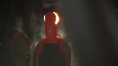 Manufacture of chains Stock Footage 1806567