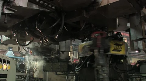 Manufacture of chains Stock Footage 1806603