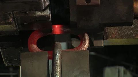 Manufacture of chains Stock Footage 1806711