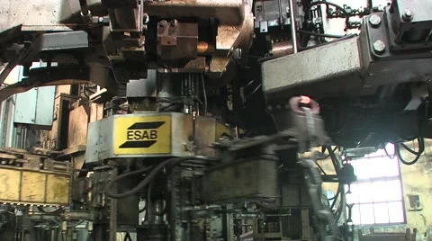 Manufacture of chains Stock Footage 1806714