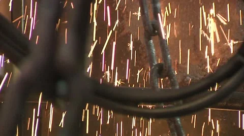 Manufacture of chains Stock Footage 1806759