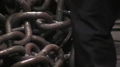 Manufacture of chains Stock Footage 1806766