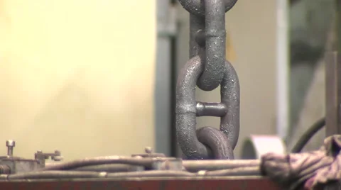Manufacture of chains Stock Footage 1806788