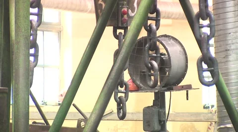 Manufacture of chains Stock Footage 1806801