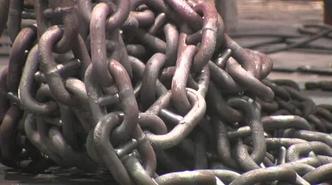 Manufacture of chains Stock Footage 1806822
